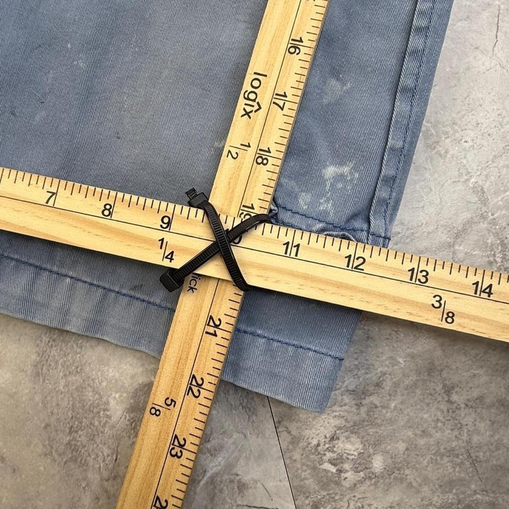 Super baggy Y2K faded blue cargo shorts size 34 - Picture 8 of 8
